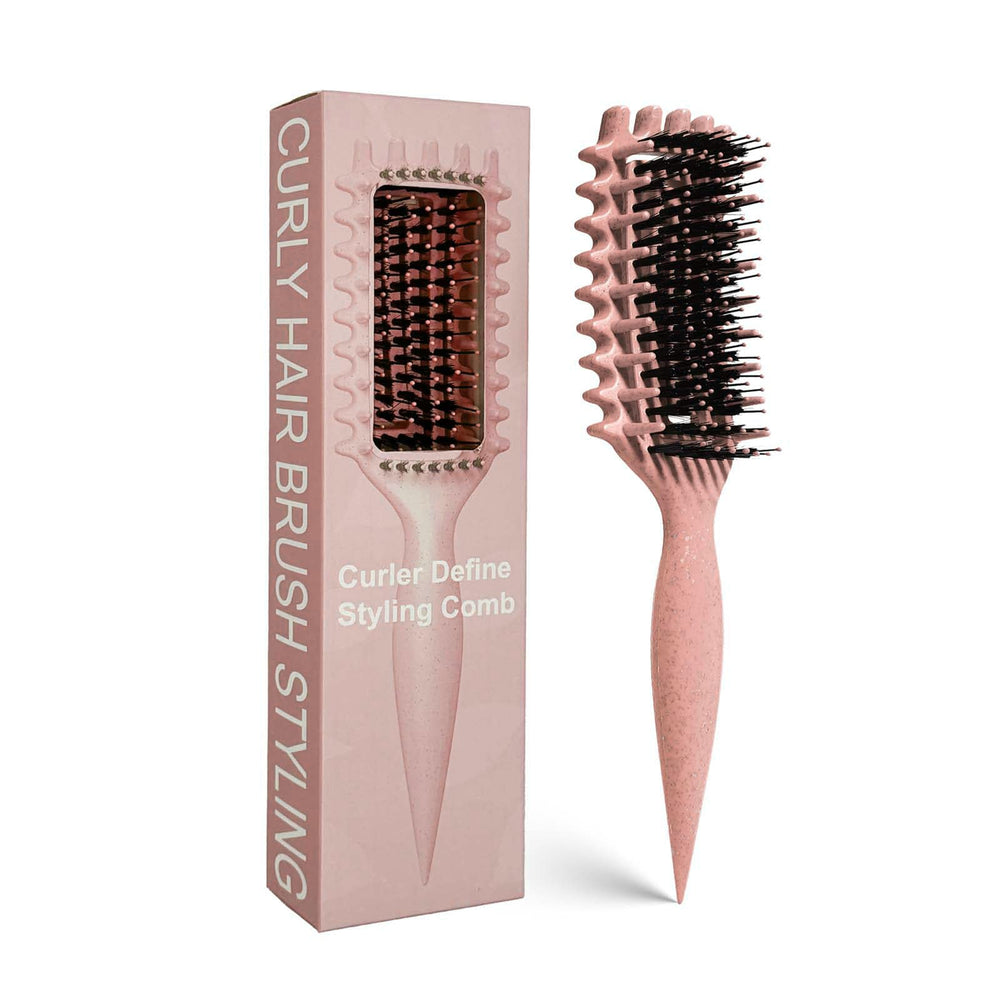 MMBVSZ Candybrush front view highlights ergonomic design for smooth curl detangling.