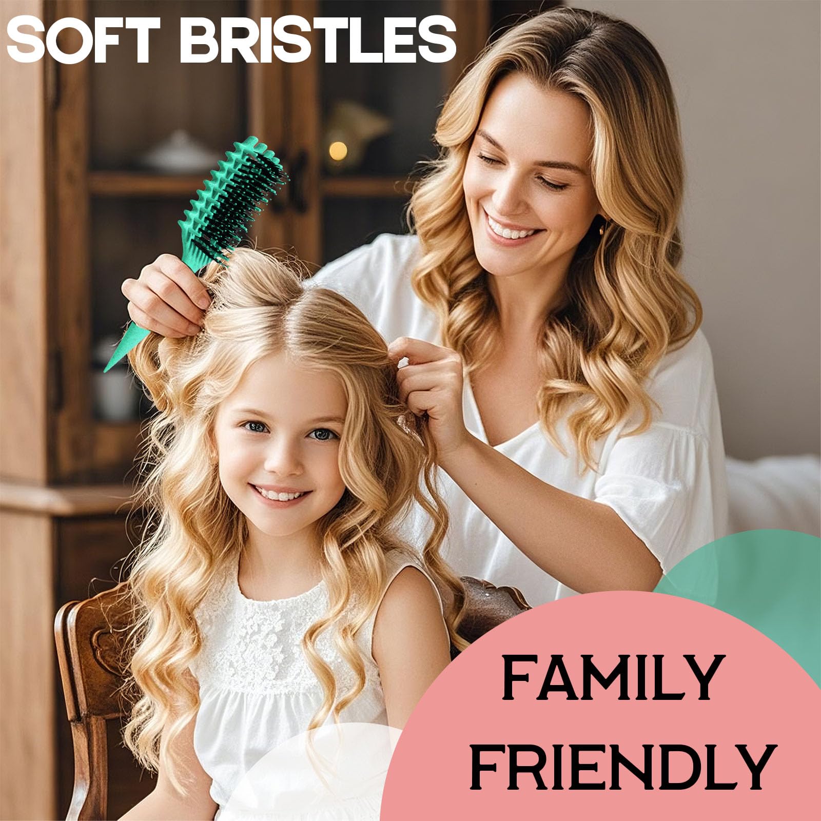 MMBVSZ Candybrush suitable for wet or dry hair for versatile use.
