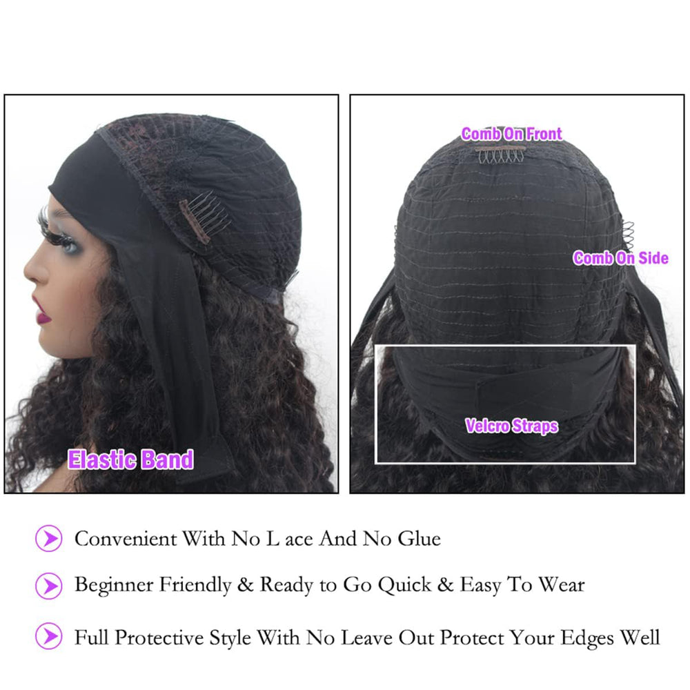 mmiqus included headbands pair with this wig for versatile styling.