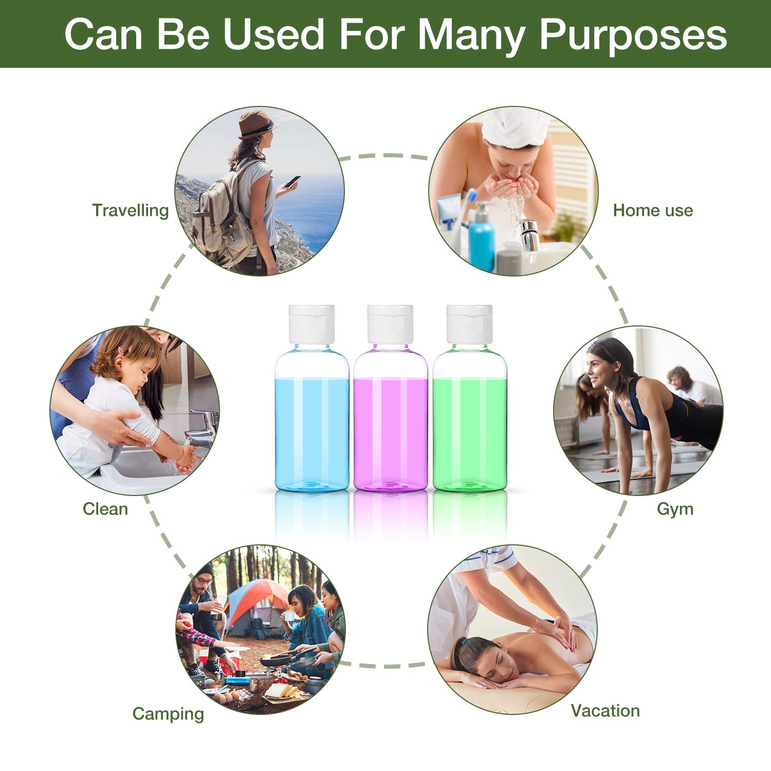 MMonDod refillable transparent bottle makes reuse simple and organized.