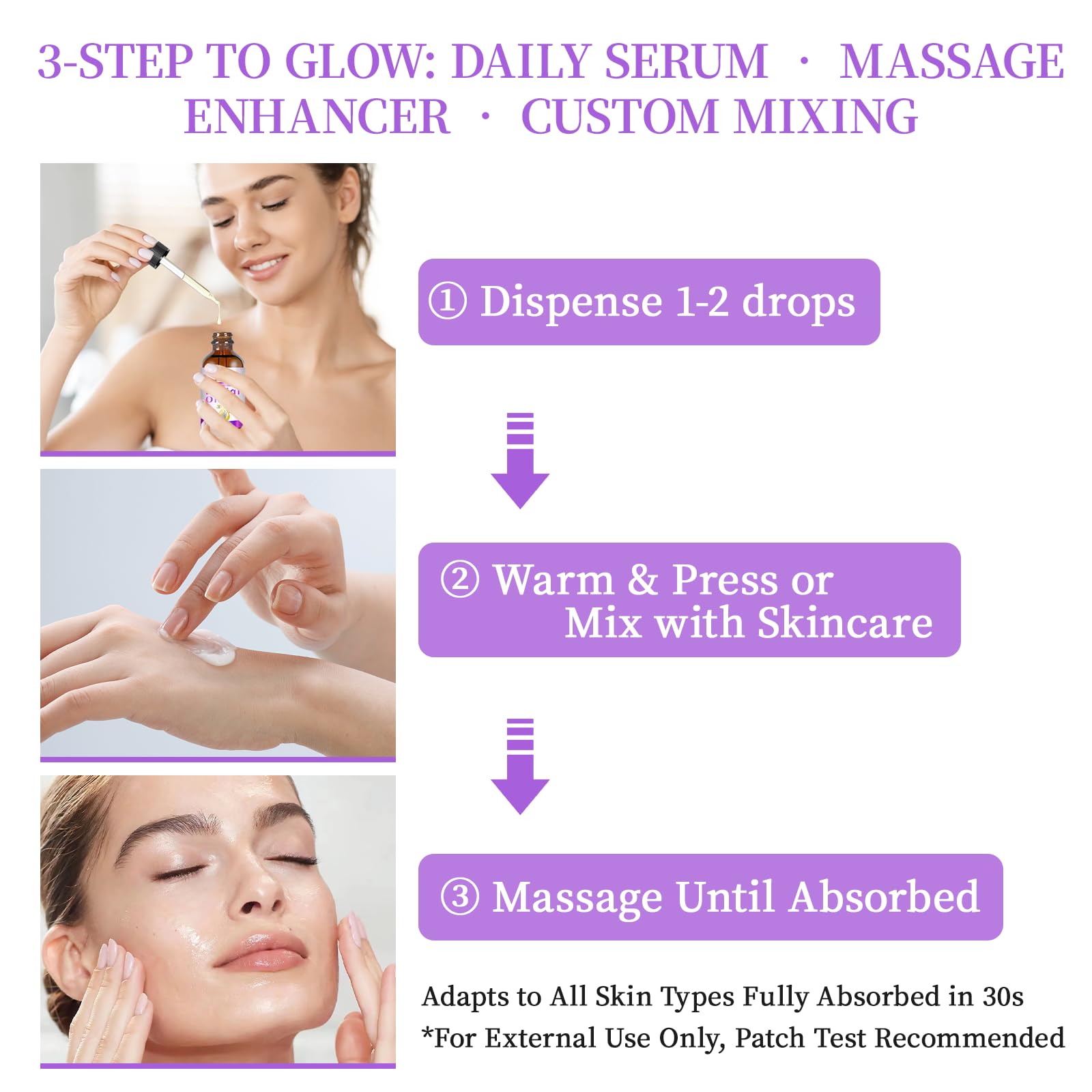 MMPANG Dropper close-up shows clean, plant-based skincare routine.