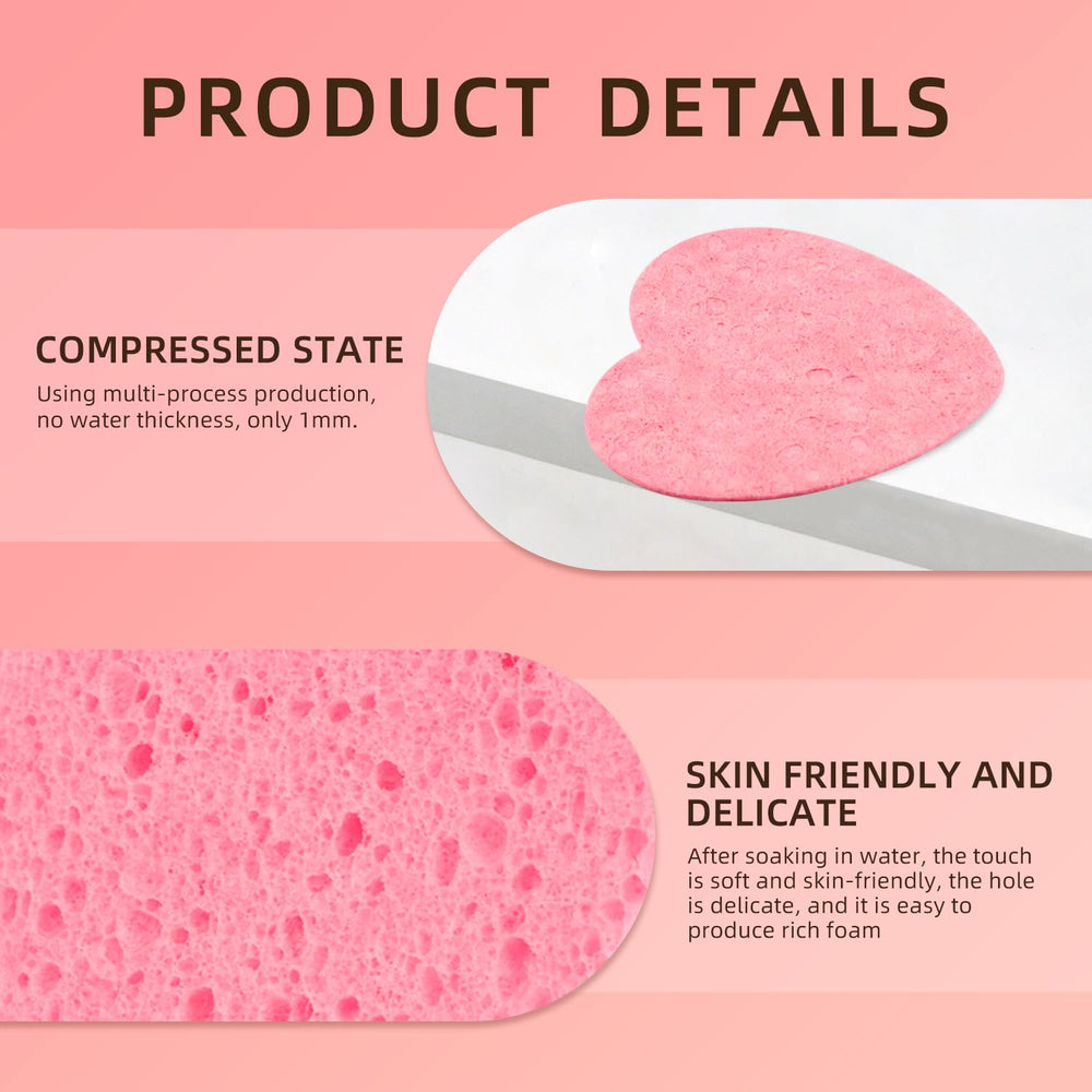 MMRH exfoliating heart sponge for gentle masking and cleansing