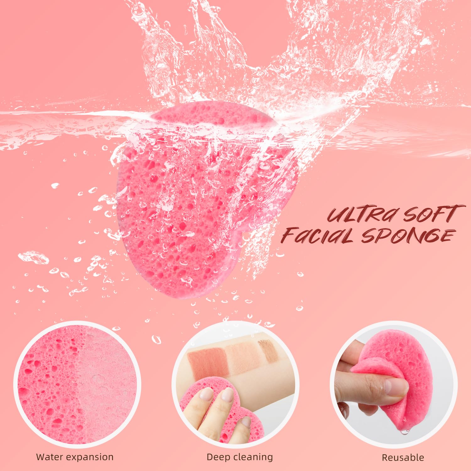 MMRH sponge expands when wet for full-size cleansing