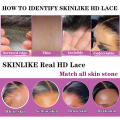 Mnador natural hairline with pre-plucked design for precise parting.
