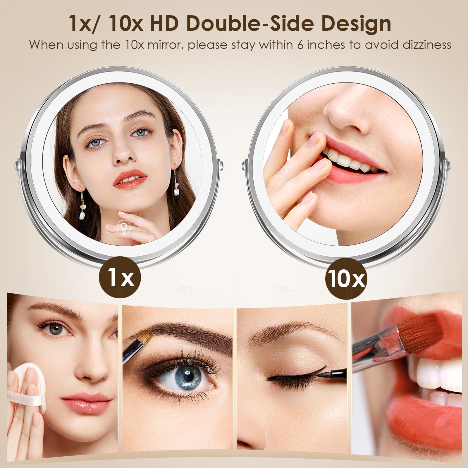 MNIENT 10x magnification highlights fine details with clarity.