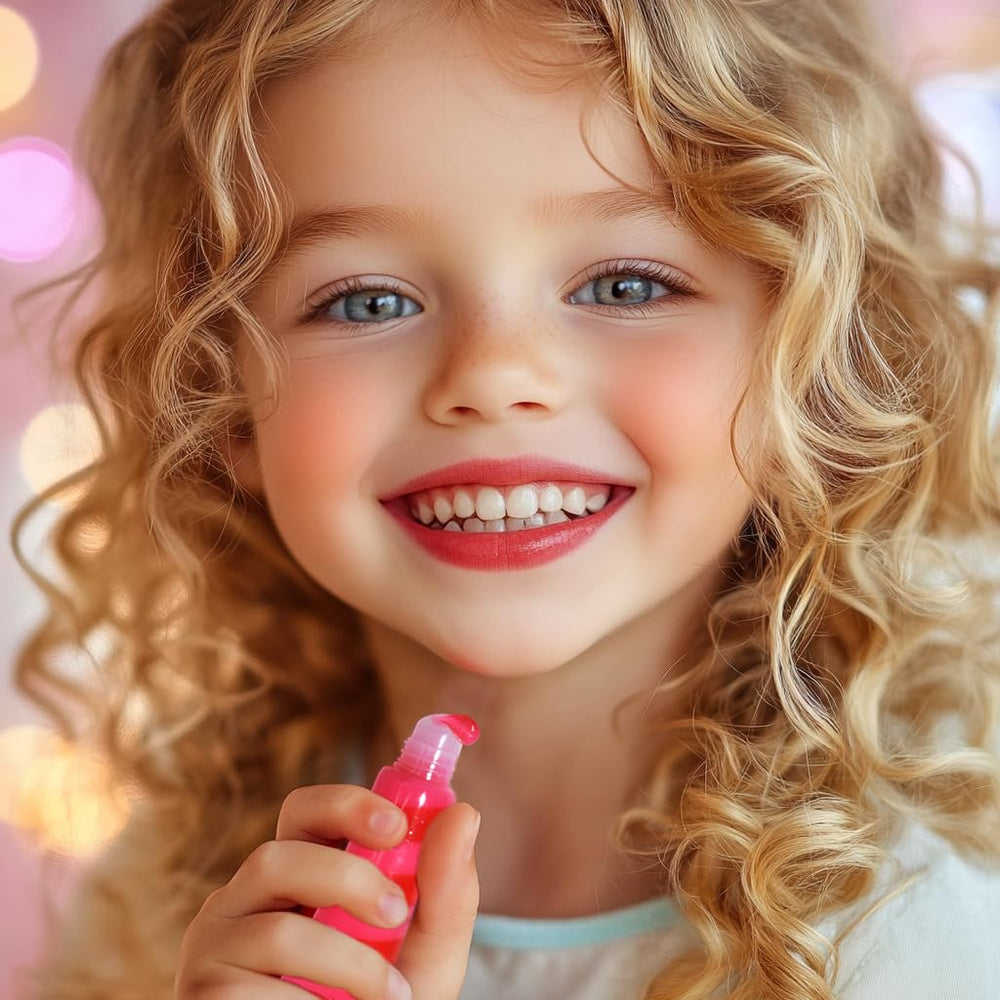M&U moisturizing shimmer lip gloss offers smooth, hydrated lips.