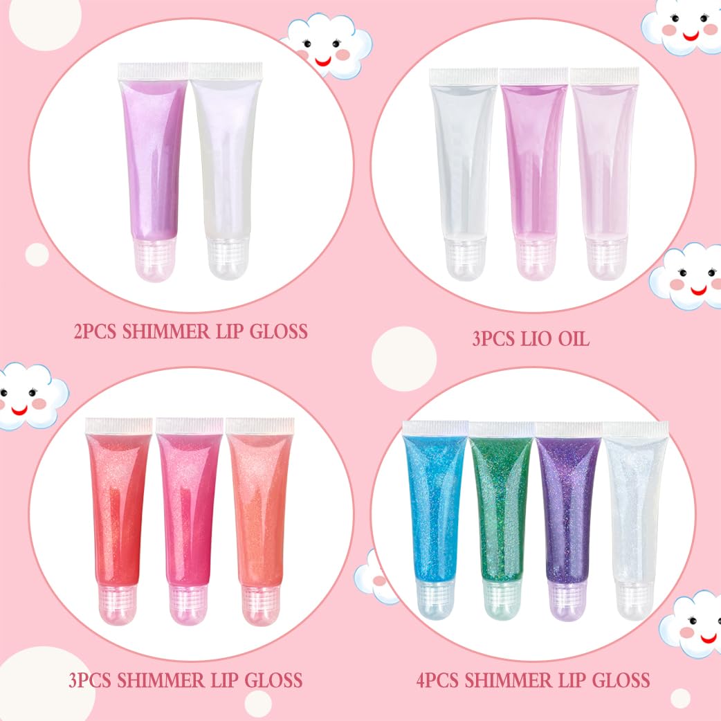 M&U lip gloss with safe, non-toxic formula for gentle use.