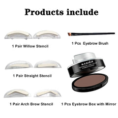 Moakxer aplicación fácil para cejas definidas.