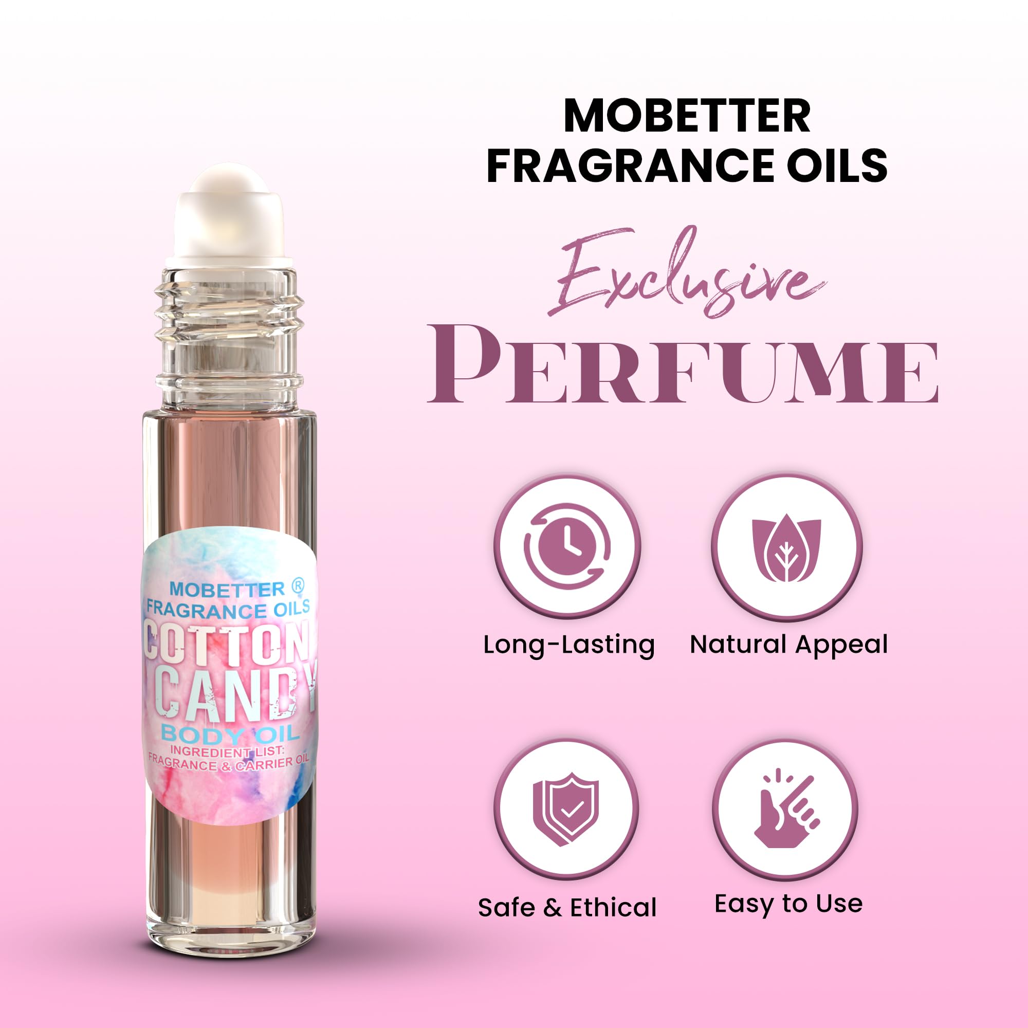 MOBETTER Botella de 10 ml de aceite fragante para viaje
