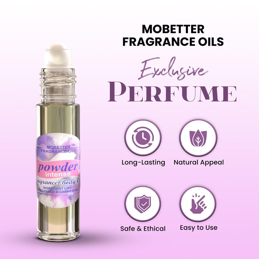 MOBETTER Fragancia Polvo: textura ligera ideal para piel sensible.