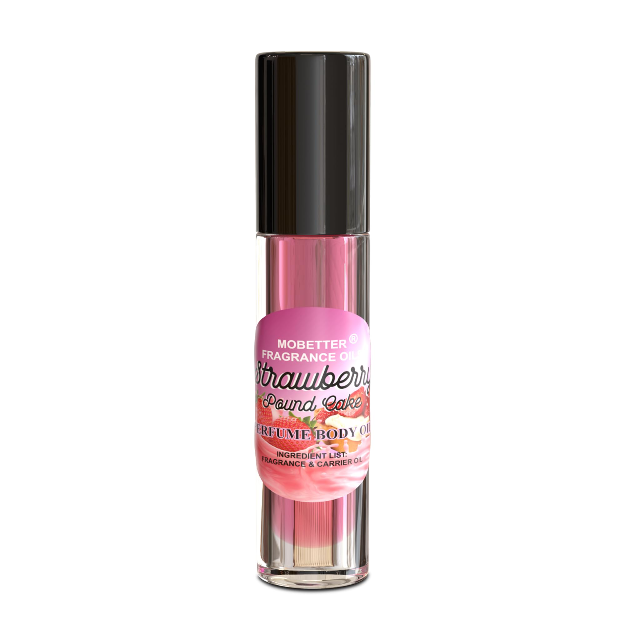 MOBETTER fragancia bizcocho de fresa; roll-on portátil para retoques durante el día.