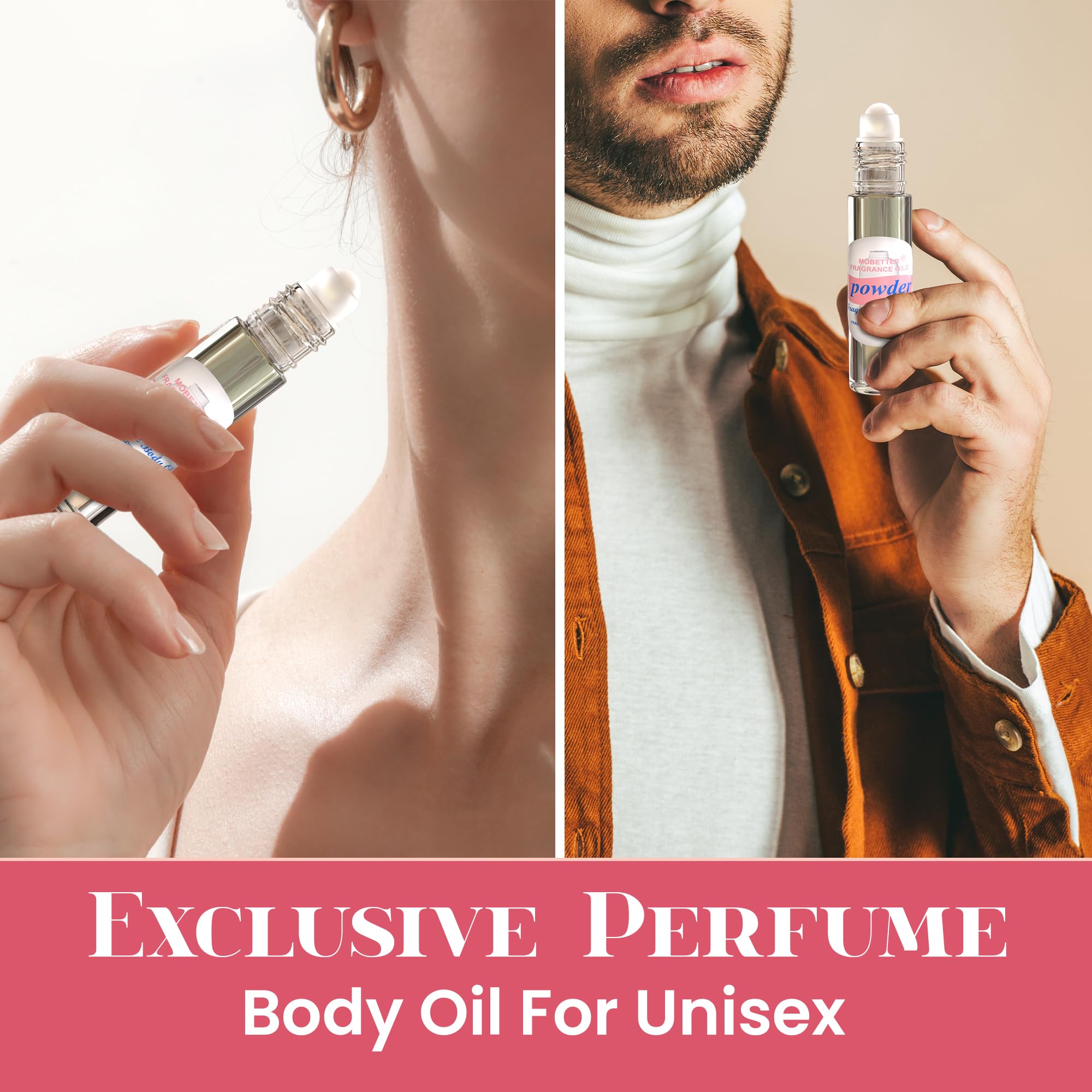 Mobetter Fragrance Oils: aplicación en cuello y muñecas para una experiencia suave