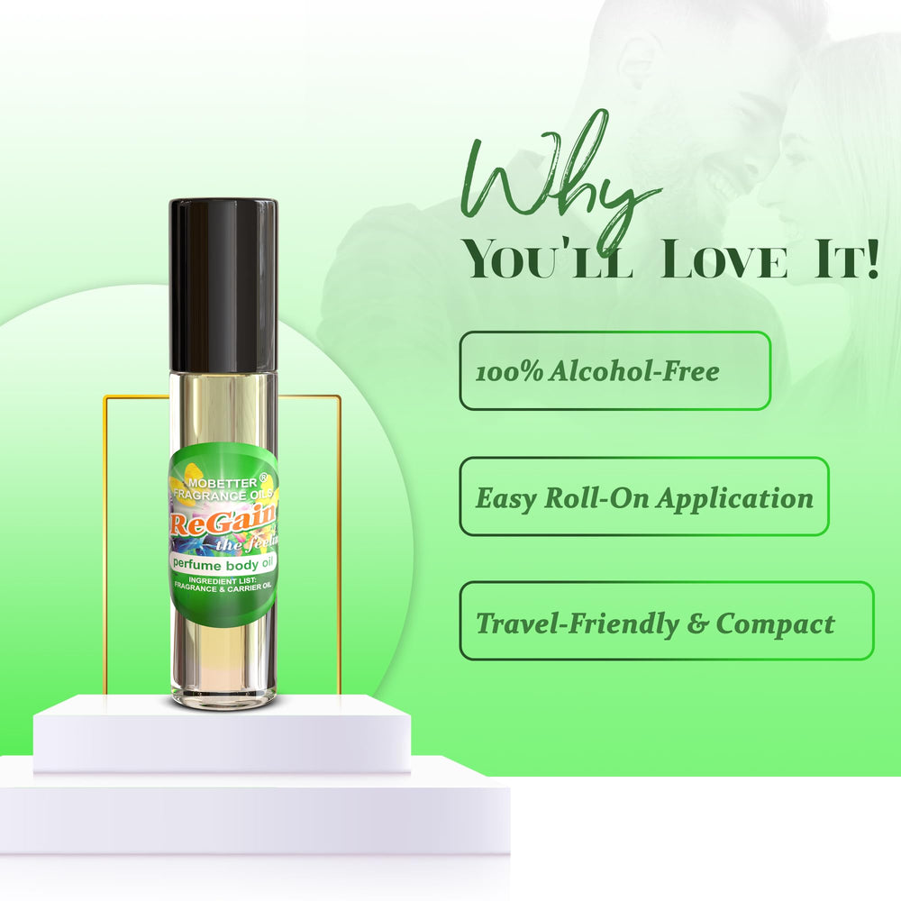 MOBETTER ReGain The Feeling, frasco elegante y etiqueta atractiva
