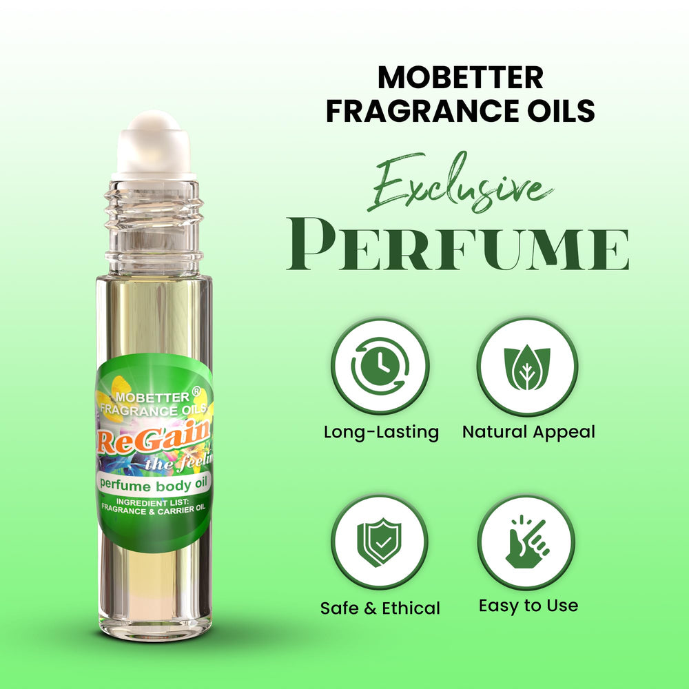 MOBETTER ReGain The Feeling, primer plano de textura sedosa del aceite
