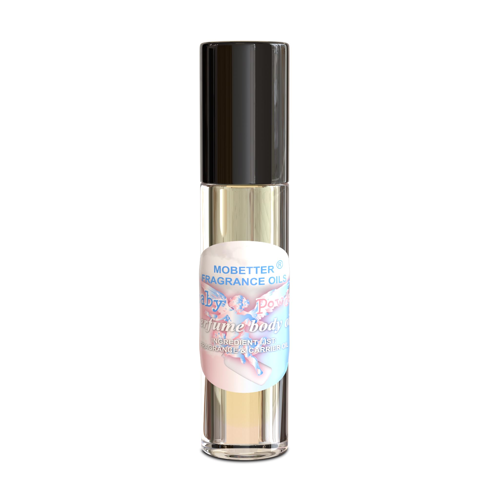MOBETTER FRAGRANCE OILS Baby Powder: roll-on portátil para retoques diarios.