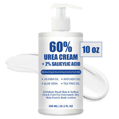 MOC LINK crema Urea 60% en botella con dispensador para uso diario.
