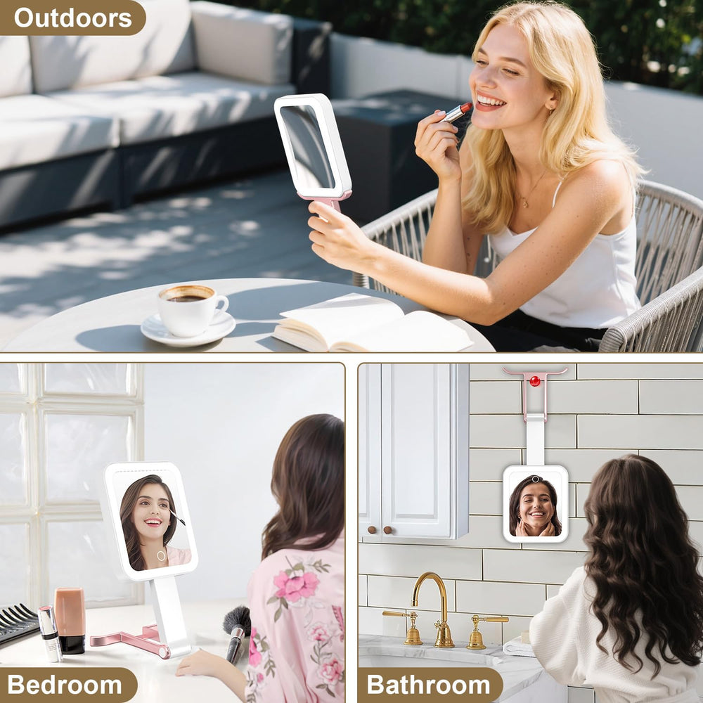 Mocado compact mirror folds to a slim profile for travel