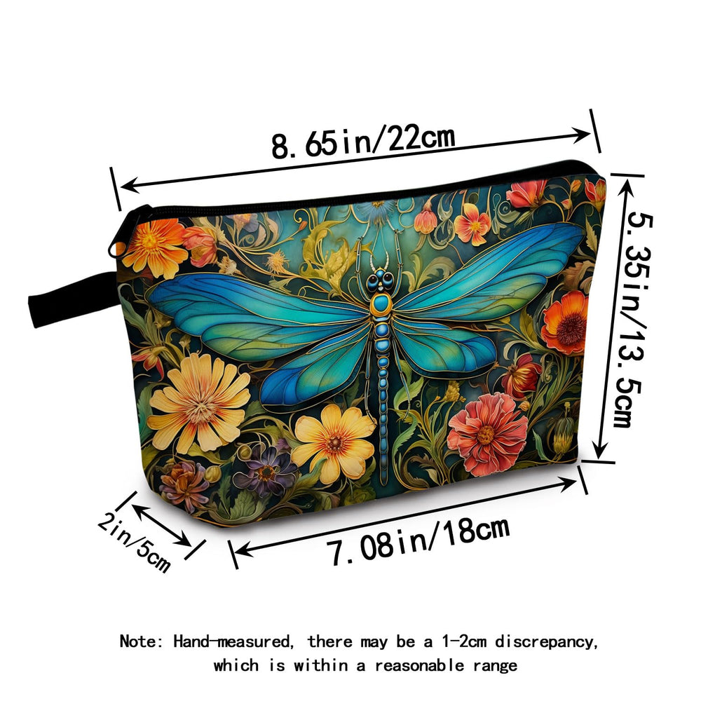 MoCaliduccious dragonfly print close-up showing fade-resistant color for daily use