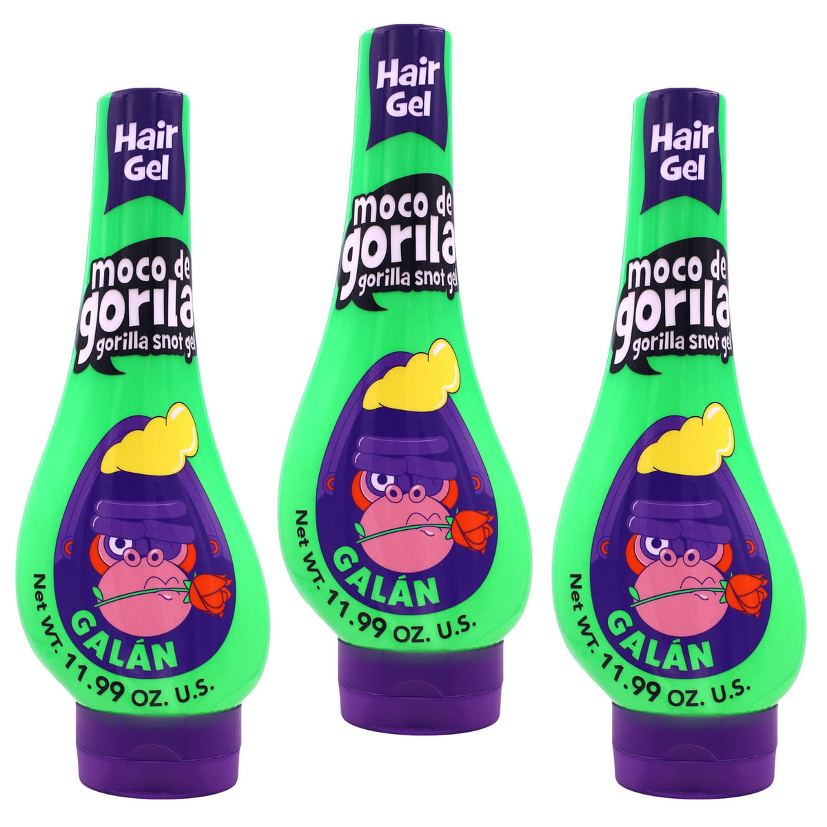 Moco de Gorila Galan gel frasco brillo y estilo duradero para todo el día.