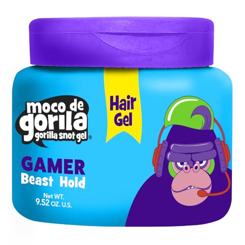 Moco de Gorila Gamer Gel jar side view highlights compact packaging for on the go styling.
