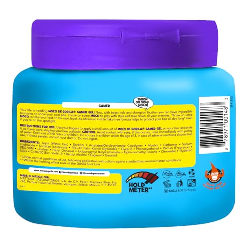 Moco de Gorila Gamer Gel three-pack bundle emphasizes value and long lasting hold.