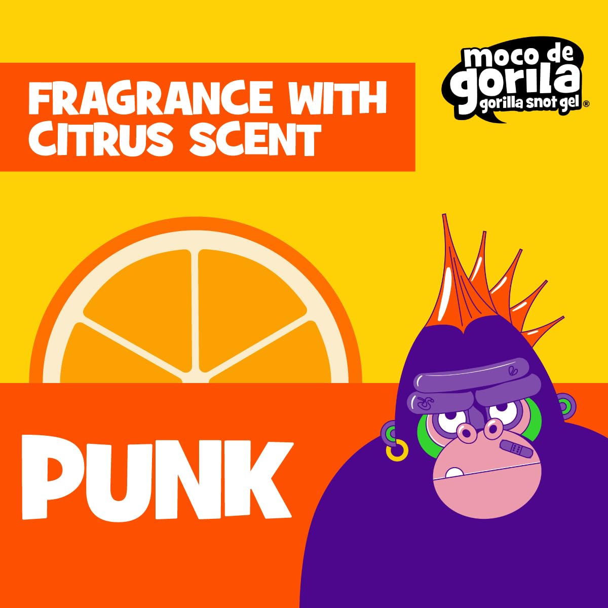 Long-lasting shine and weather-resilient hold with Moco de Gorila Punk.