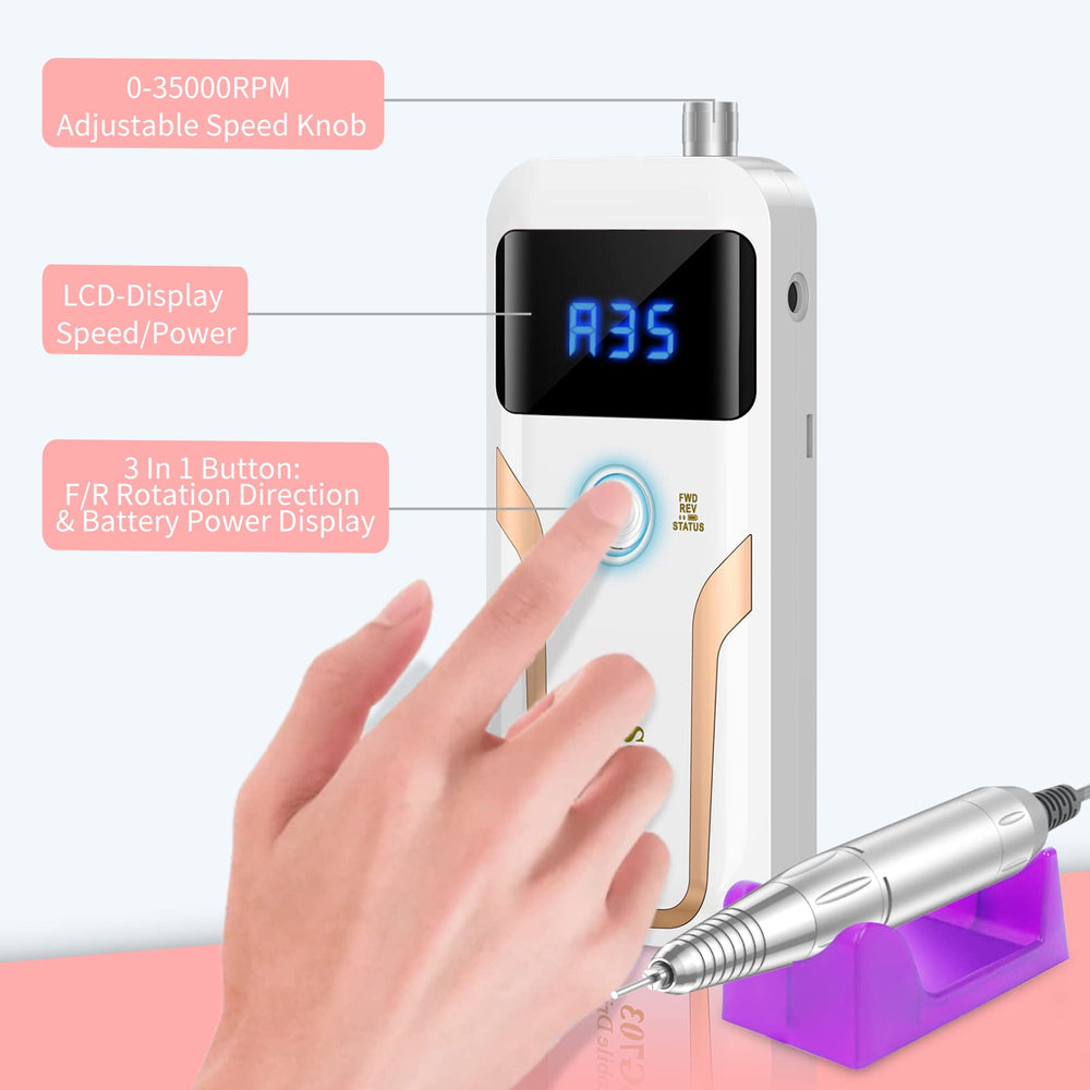 MOCOWIND rechargeable 3600mAh battery powers long salon sessions