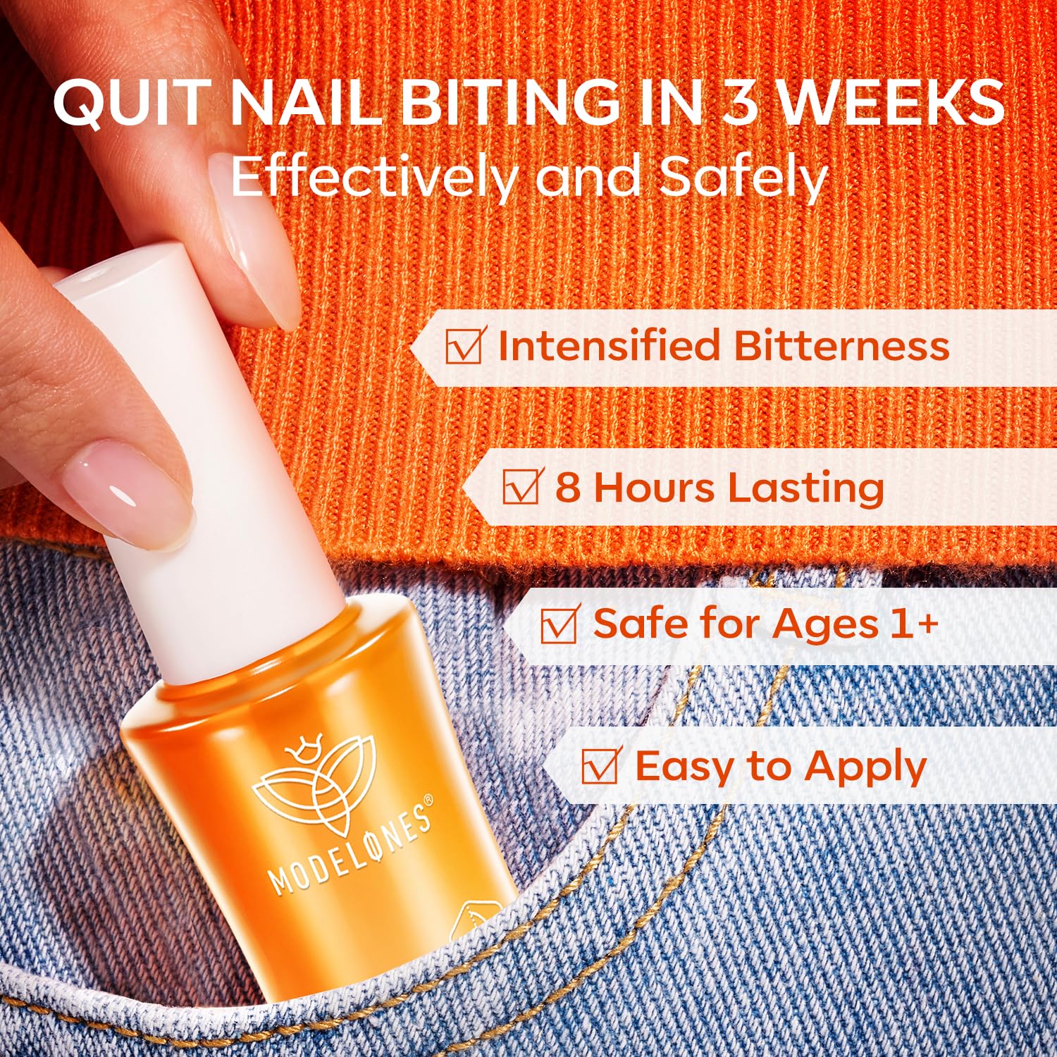 modelones 0.46 fl oz bottle fits neatly in a manicure kit