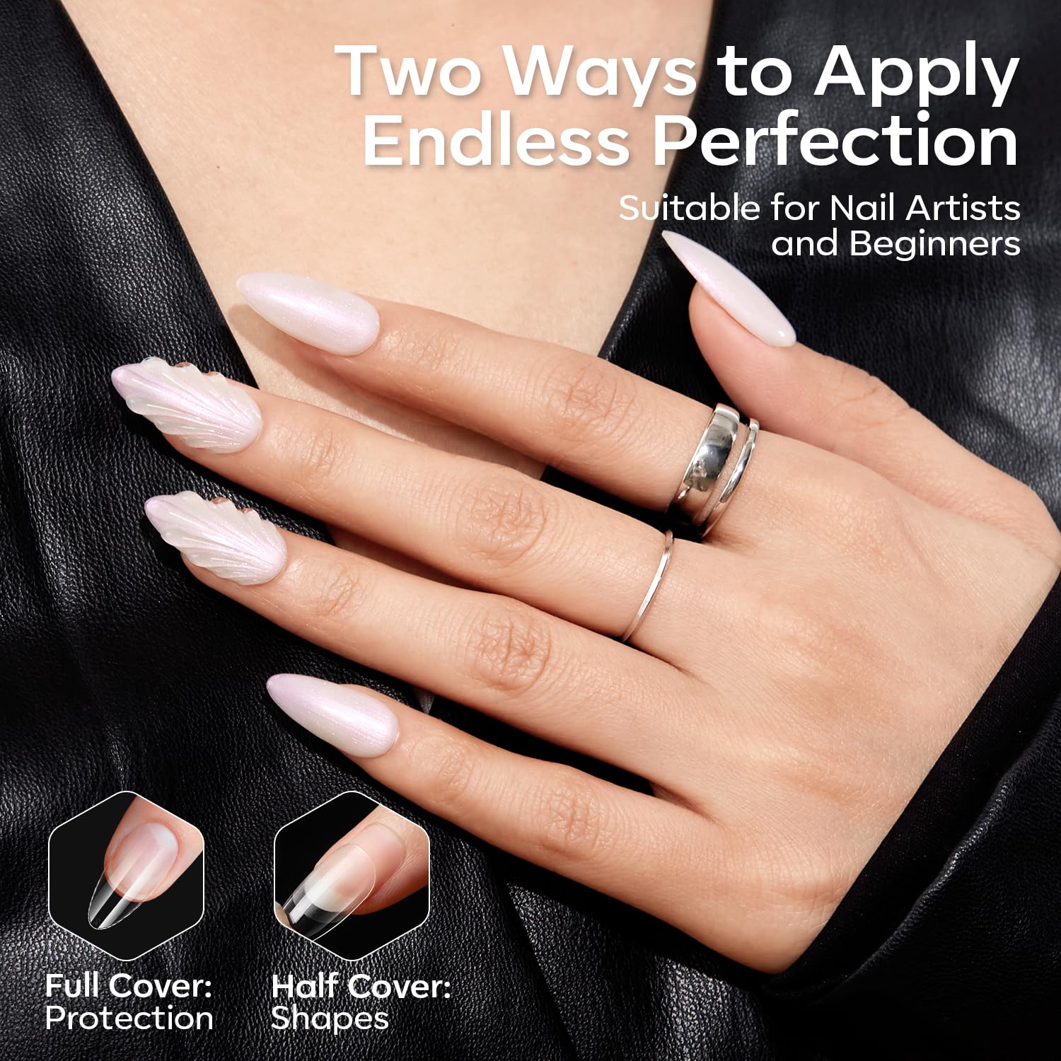 Modelones fifteen-size set with 24 tips per size for quick matching.