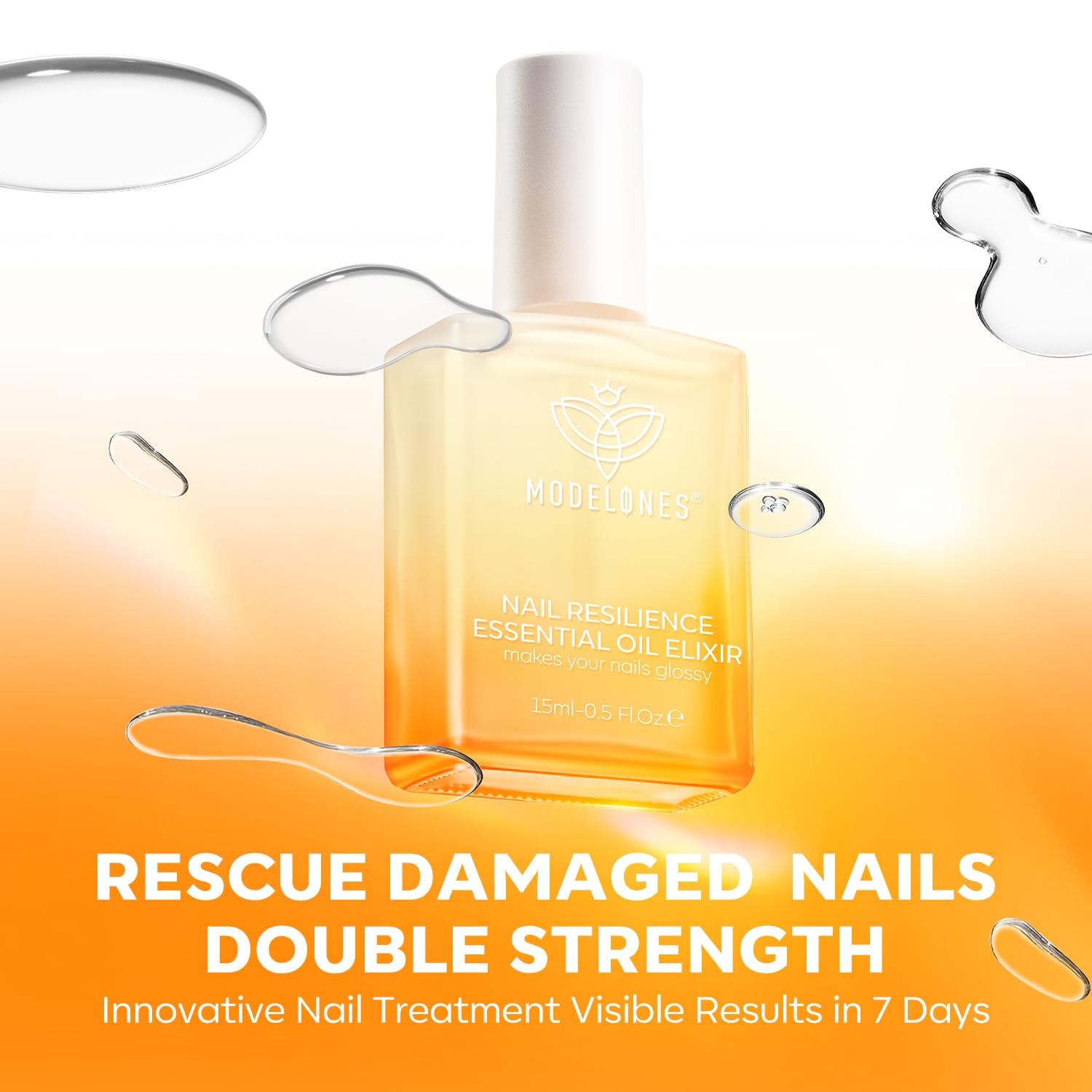 Modelones 15ml bottle with easy brush for even coverage.
