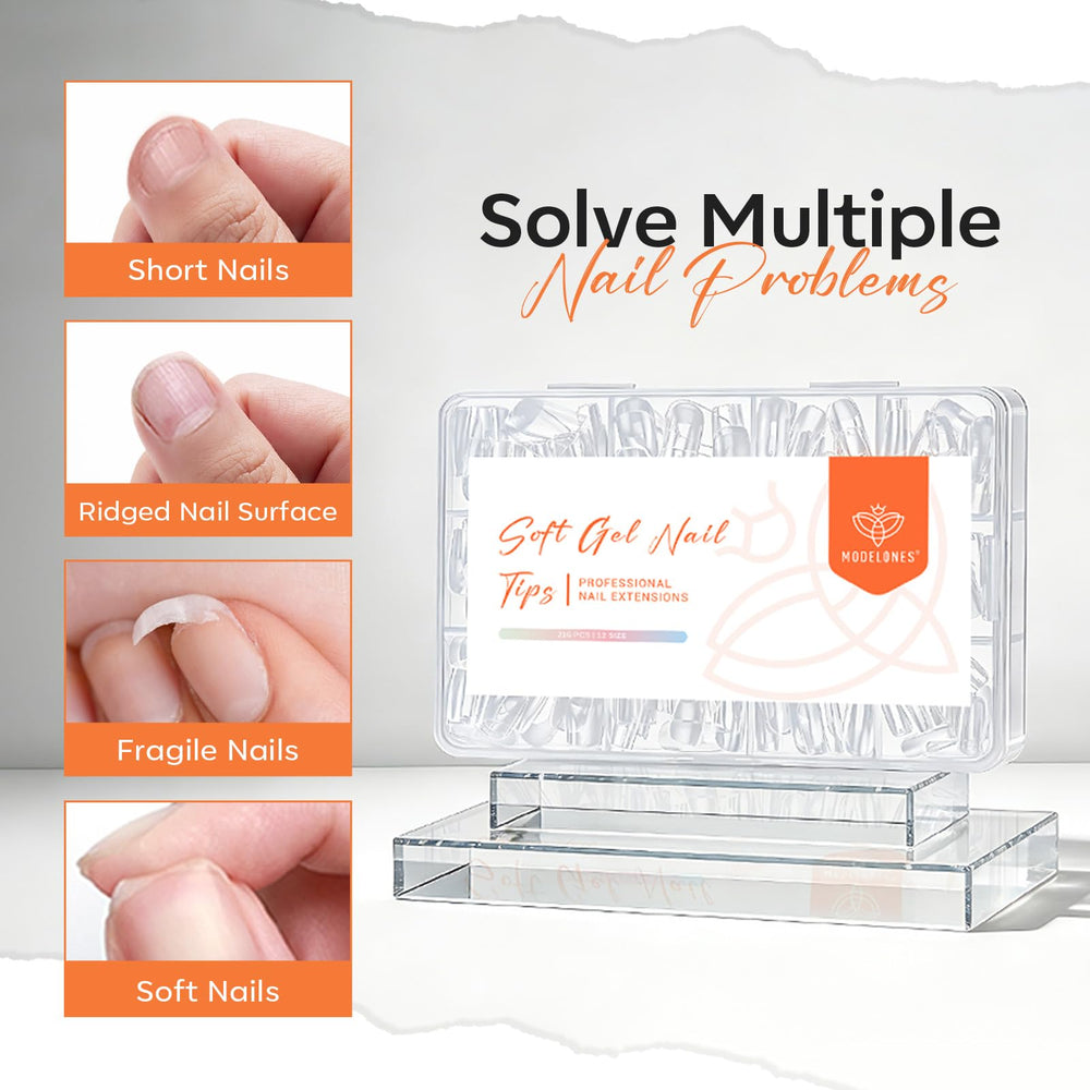 Modelones 216 pieces across 12 sizes ensure a perfect fit for most fingers