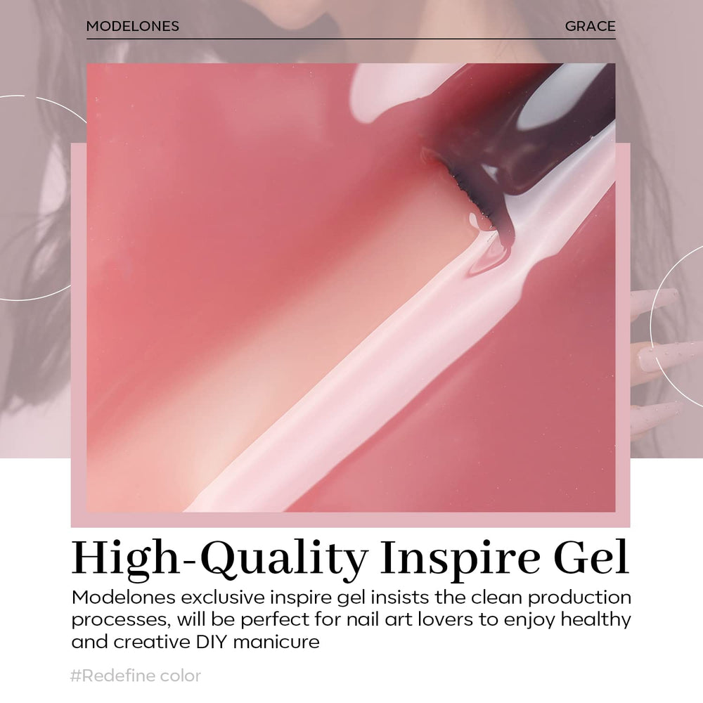 Modelones long-wear jelly gel polish image suggesting extended look with proper care
