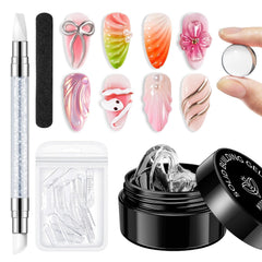 Modelones 3D Sculpting Gel Kit contents for easy nail art and extensions.