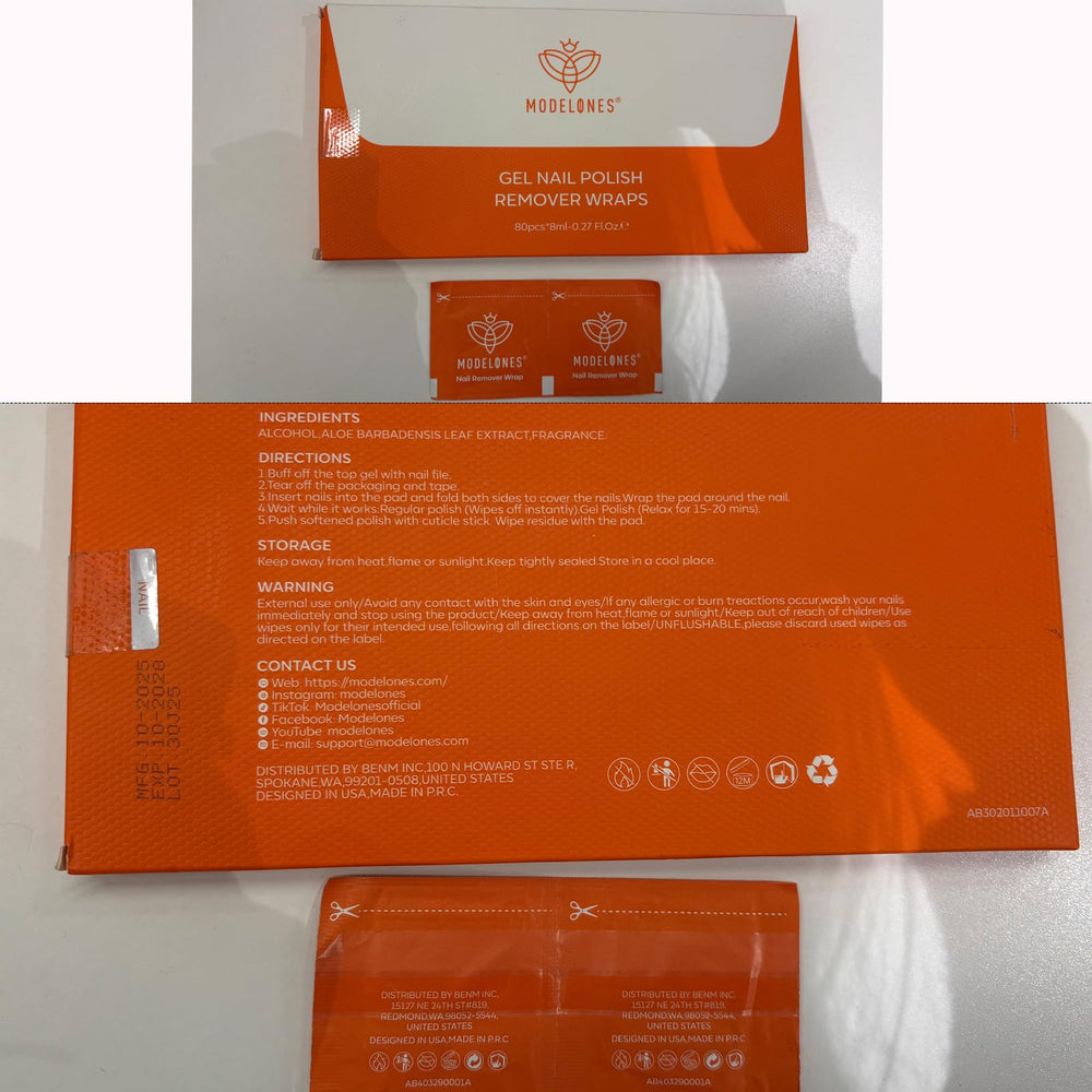 Modelones 80-piece remover wraps kit shown for professional use