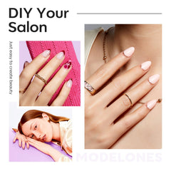 Modelones, acabado medio mate para aspecto natural y adherencia.