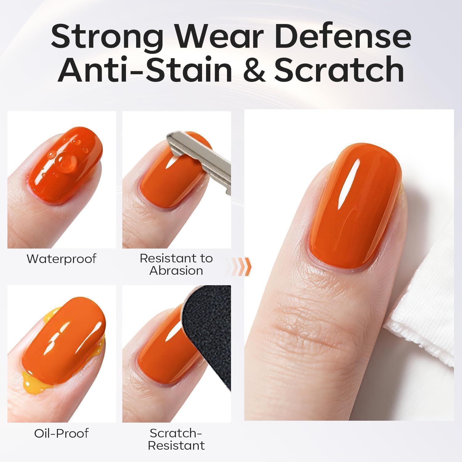 Modelones Anti-stain top coat resists fingerprints for a clean look.