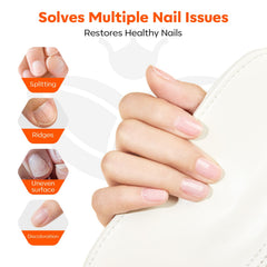 Modelones aplicacion con brocha en uñas, uso suave para uñas dañadas.