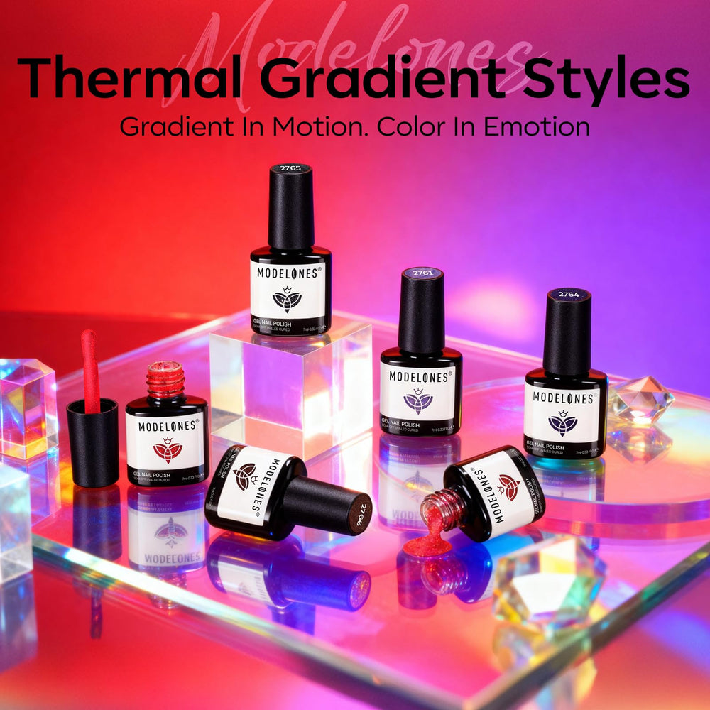 Modelones application kit image showing brush and bottles for at-home manicures