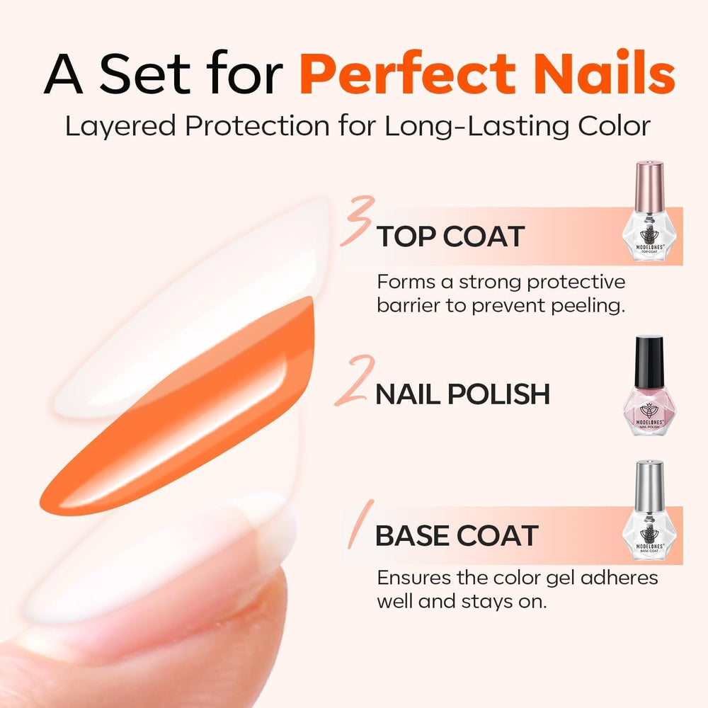 Modelones at-home manicure setup for easy DIY nail care.