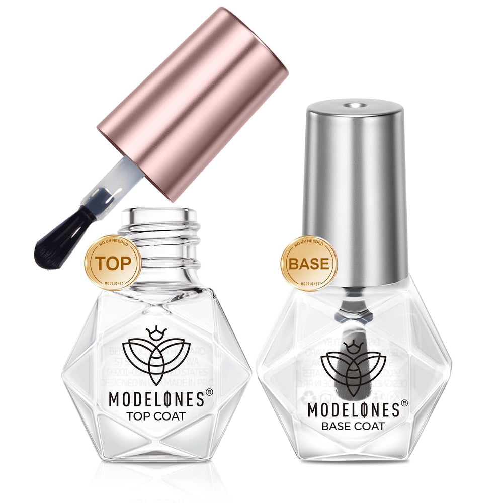 Modelones base coat bottle 5ml for strong adhesion and lasting manicure.
