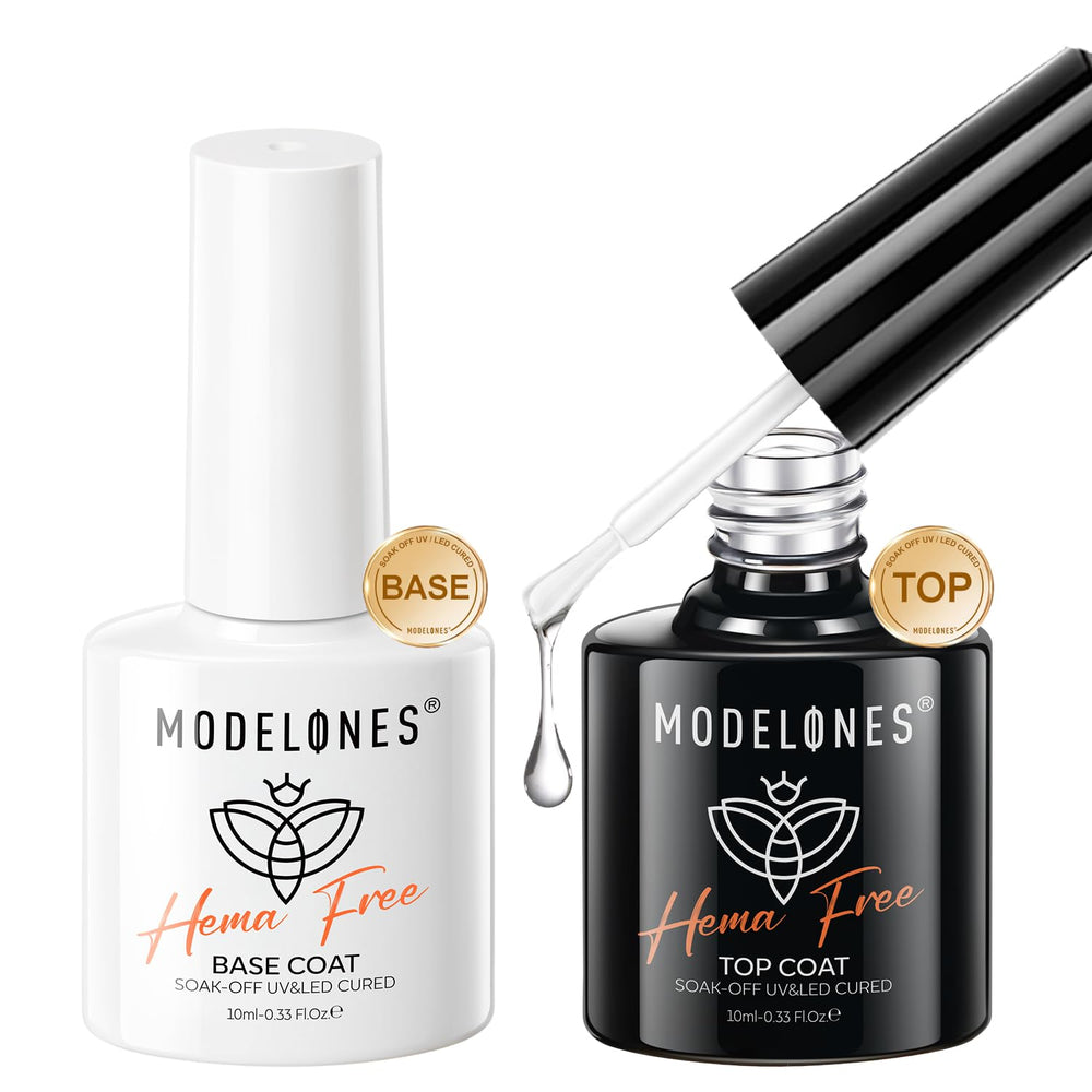 Modelones capa base gel sin HEMA para acabado suave y duradero.