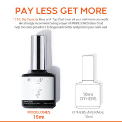 Modelones base coat nail prep ready setup aids quick DIY nails.