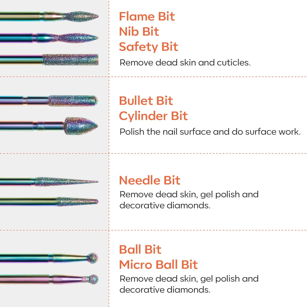 Modelones basic nail bits set ready for beginners.