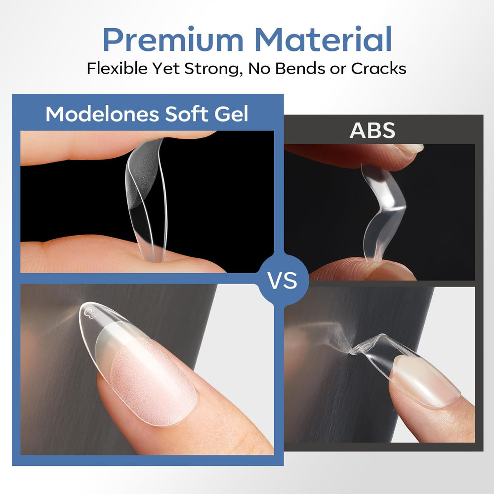 Modelones break-resistant extension for longer-lasting nails.