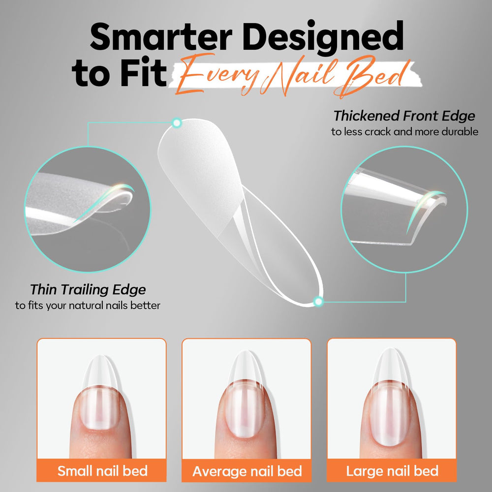 Modelones breathable, durable material keeps nails light and natural looking