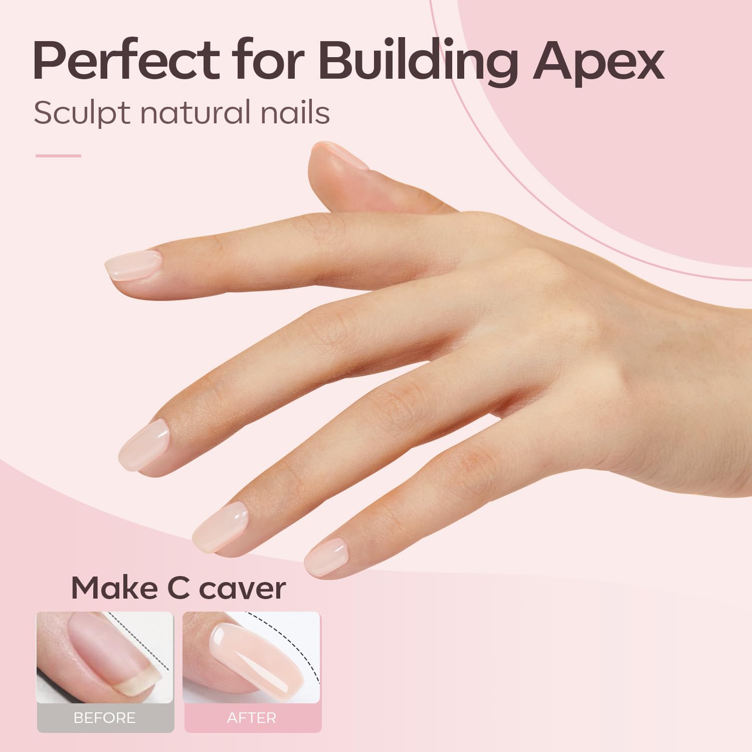 Modelones Builder Gel, afinación de uñas para acabado suave
