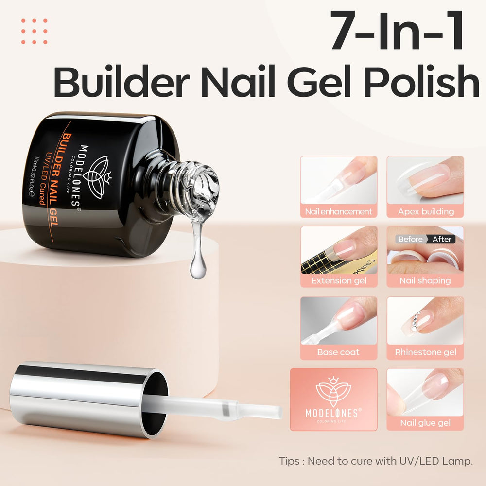 Modelones Builder Nail Gel: ayuda a definir el ápice y la forma.
