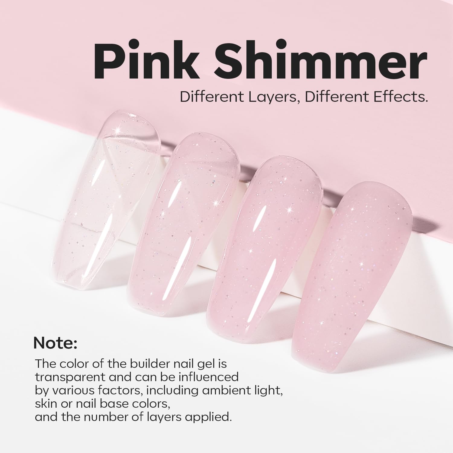Modelones Gel de uñas Builder apex definido para mayor estructura