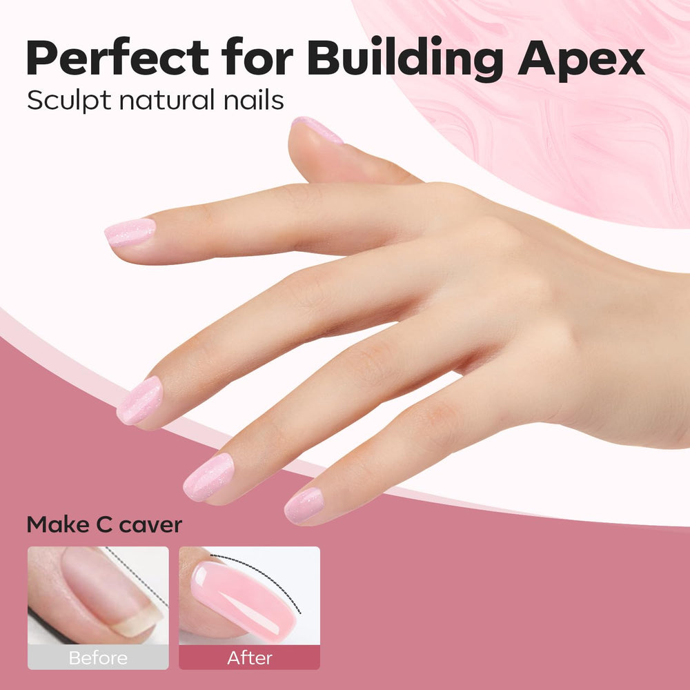 Modelones Gel de uñas Builder curado con lámpara UV o LED
