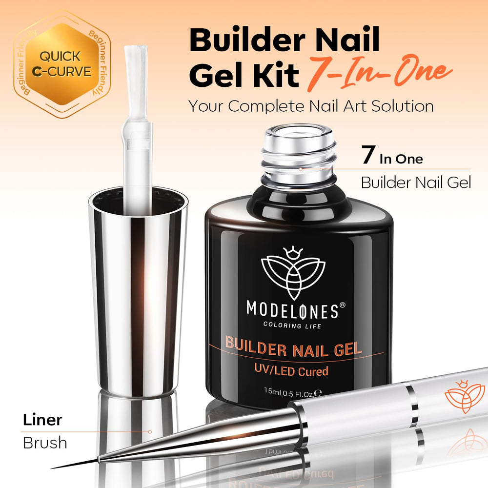 Modelones Builder Nail Gel duración de hasta 30 días con uso adecuado